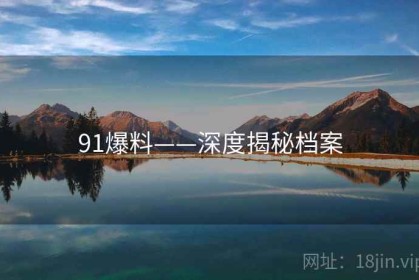 91爆料——深度揭秘档案