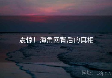 震惊！海角网背后的真相